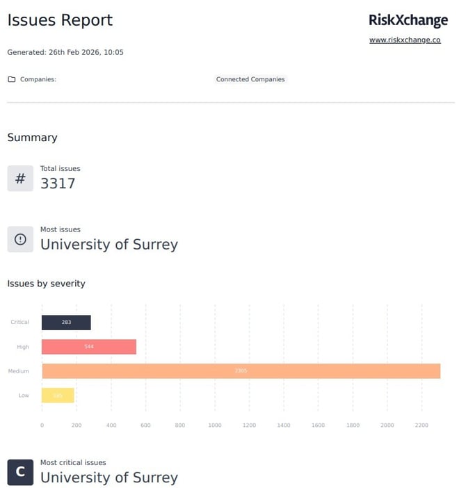 Issues Report